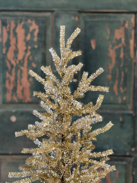 Silver Pine Tree | 48" | Burlap | Clear Lights | Limited Stock - Last 28pcs!