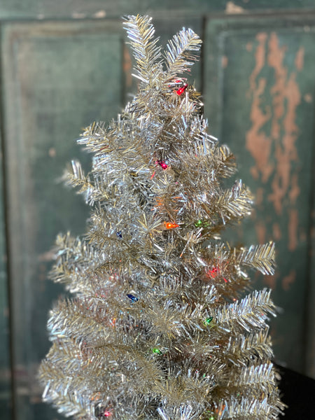 Tinsel Tree | 36" | Pre-Lit | Multi