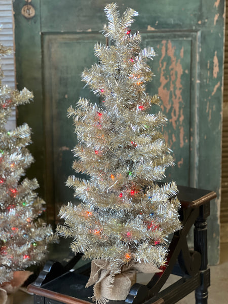 Tinsel Tree | 36" | Pre-Lit | Multi