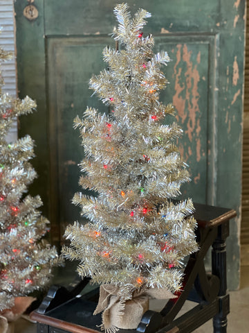 Tinsel Tree | 36" | Pre-Lit | Multi