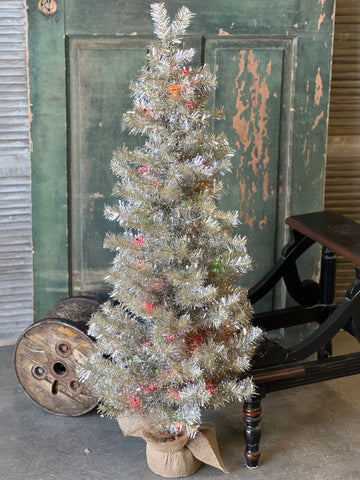Tinsel Tree | 48" | Pre-Lit | Multi | Limited Stock - Last 40pcs!