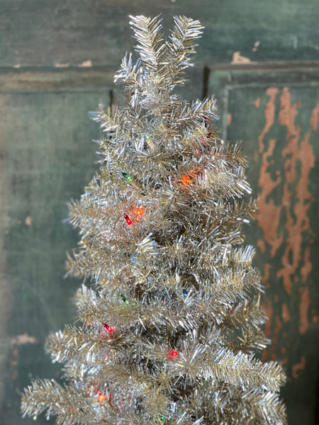 Tinsel Tree | 48" | Pre-Lit | Multi | Limited Stock - Last 40pcs!