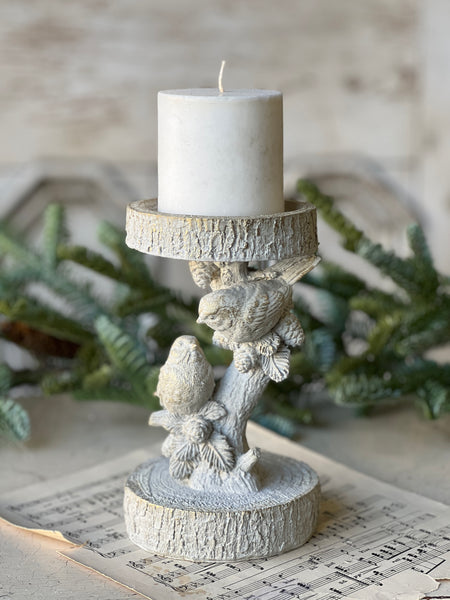 Feathered Woods Candle Holder | 8" | SOLD OUT