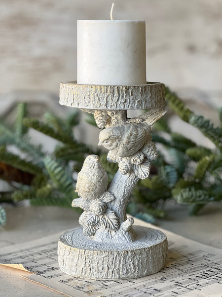 Feathered Woods Candle Holder | 8" | SOLD OUT