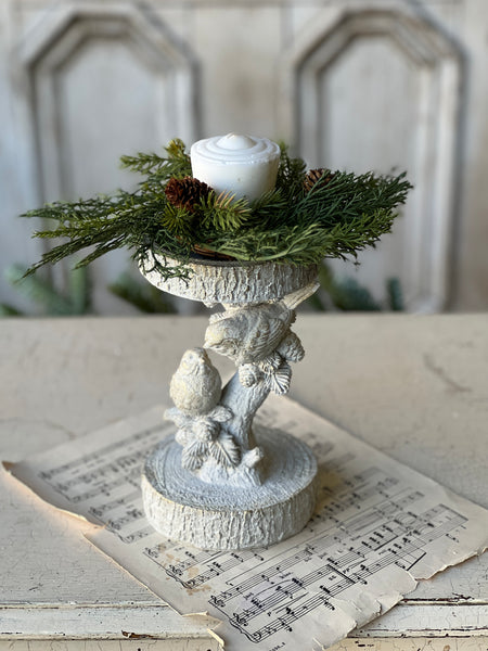 Feathered Woods Candle Holder | 8" | SOLD OUT