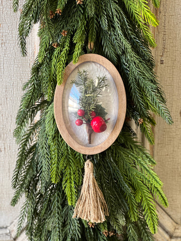 Piece of Holiday Ornament | 7.25" | Berries | Limited Stock - Last 24pcs!