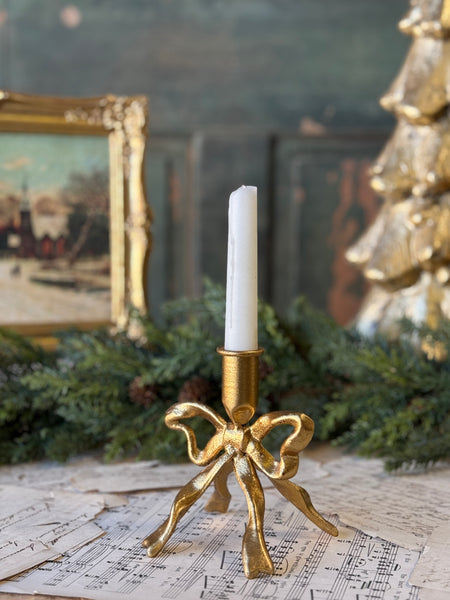 Gilded Knot Taper Holder | 5" | NOT CURRENTLY IN STOCK-New For Holiday 2026!