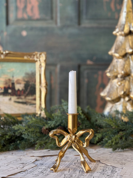 Gilded Knot Taper Holder | 5" | NOT CURRENTLY IN STOCK-New For Holiday 2026!