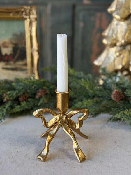 Gilded Knot Taper Holder | 5" | NOT CURRENTLY IN STOCK-New For Holiday 2026!