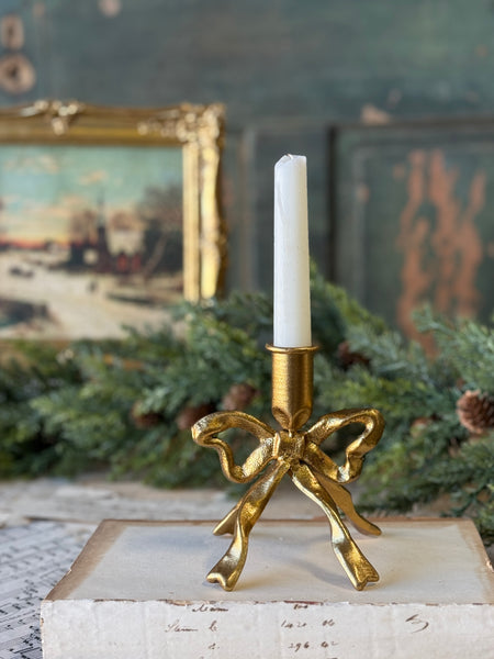 Gilded Knot Taper Holder | 5" | NOT CURRENTLY IN STOCK-New For Holiday 2026!