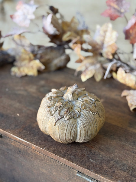 Furled Leaf Pumpkin | Small | NOT CURRENTLY IN STOCK-New For Holiday 2026!