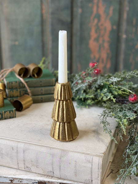 Pleated Pines Holder | 5.5" | NOT CURRENTLY IN STOCK-New For Holiday 2026!