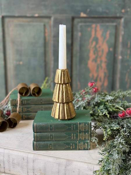 Pleated Pines Holder | 5.5" | NOT CURRENTLY IN STOCK-New For Holiday 2026!