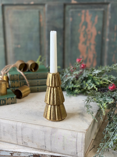 Pleated Pines Holder | 5.5" | NOT CURRENTLY IN STOCK-New For Holiday 2026!