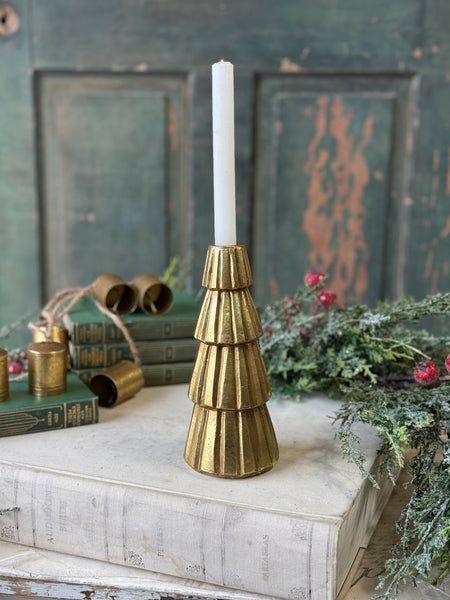 Pleated Pines Holder | 8" | NOT CURRENTLY IN STOCK-New For Holiday 2026!