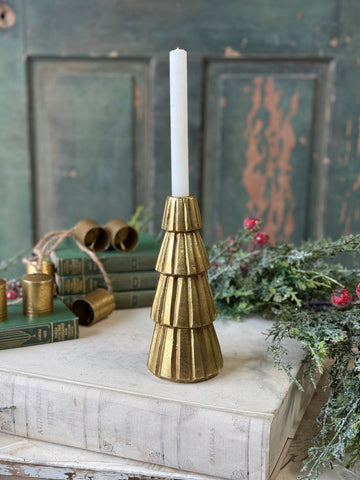 Pleated Pines Holder | 8" | NOT CURRENTLY IN STOCK-New For Holiday 2026!
