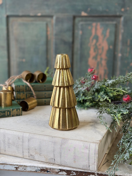 Pleated Pines Holder | 8" | NOT CURRENTLY IN STOCK-New For Holiday 2026!