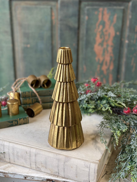 Pleated Pines Holder | 11" | NOT CURRENTLY IN STOCK-New For Holiday 2026!