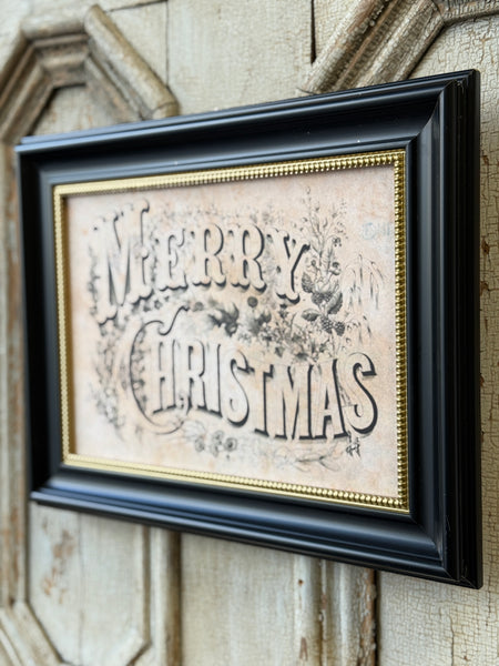 Vintage Merry Christmas Sign | 15.5" | NOT CURRENTLY IN STOCK-New For Holiday 2026!