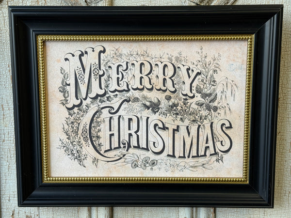 Vintage Merry Christmas Sign | 15.5" | NOT CURRENTLY IN STOCK-New For Holiday 2026!