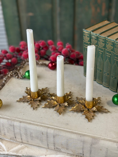 Golden Poinsettia Trio Holder | 10" | NOT CURRENTLY IN STOCK-New For Holiday 2026!