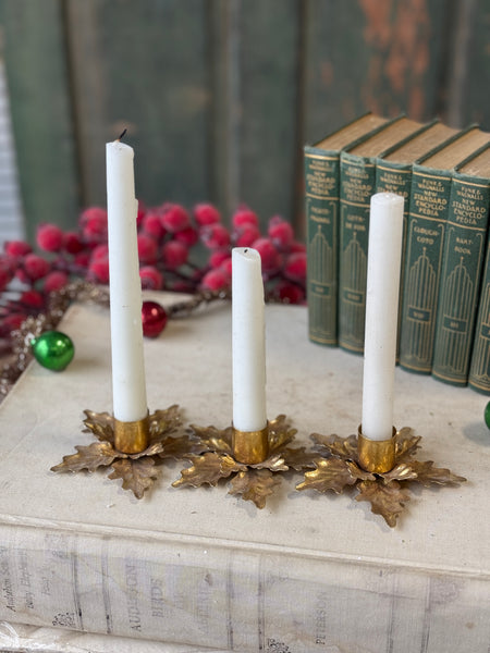 Golden Poinsettia Trio Holder | 10" | NOT CURRENTLY IN STOCK-New For Holiday 2026!