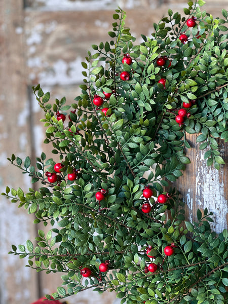 Lively Berry Bough Wreath | 24" | SOLD OUT
