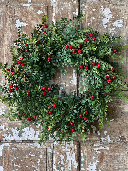 Lively Berry Bough Wreath | 24" | SOLD OUT
