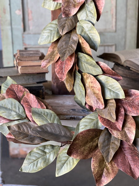 Painterly Magnolia Garland | 6' | NEW CLOSEOUT + CLEAN UP SPECIAL!  From $13.50 - Last 22pcs!
