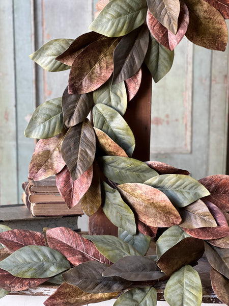 Painterly Magnolia Garland | 6' | NEW CLOSEOUT + CLEAN UP SPECIAL!  From $13.50 - Last 22pcs!