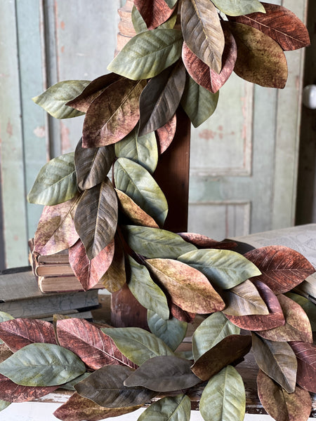 Painterly Magnolia Garland | 6' | NEW CLOSEOUT + CLEAN UP SPECIAL!  From $13.50 - Last 22pcs!