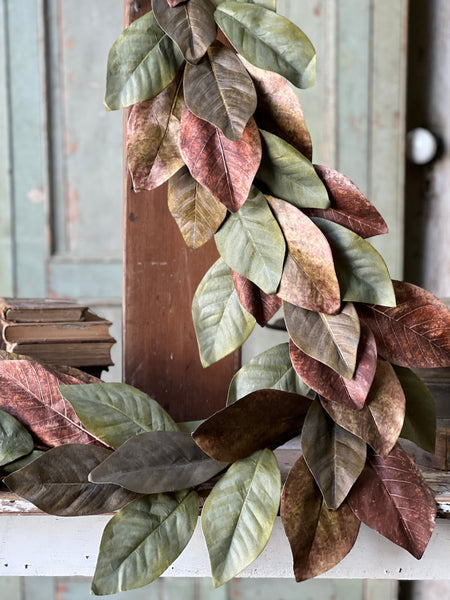 Painterly Magnolia Garland | 6' | NEW CLOSEOUT + CLEAN UP SPECIAL!  From $13.50 - Last 22pcs!