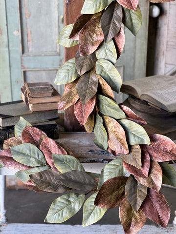 Painterly Magnolia Garland | 6' | NEW CLOSEOUT + CLEAN UP SPECIAL!  From $13.50 - Last 22pcs!