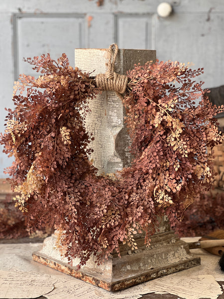 Tattersall Leaves Hanging Wreath | 24" | SOLD OUT