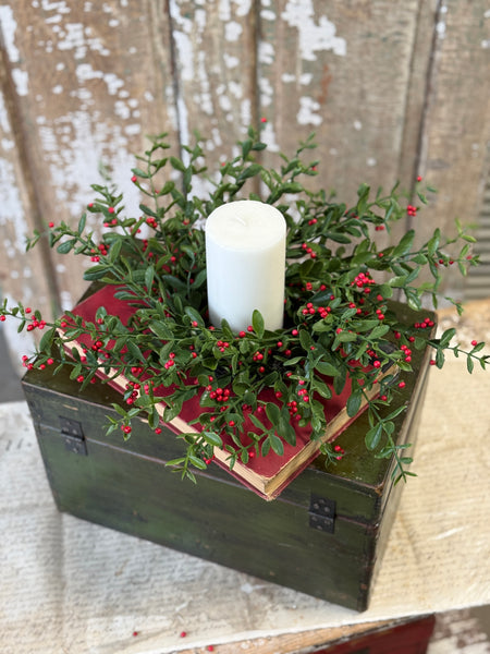 Sutherland Berry Candle Ring | 18” | NOT CURRENTLY IN STOCK-New For Holiday 2026!