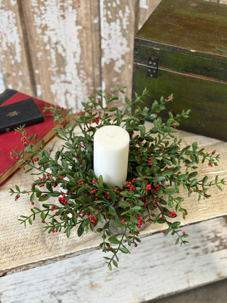 Sutherland Berry Candle Ring | 18” | NOT CURRENTLY IN STOCK-New For Holiday 2026!