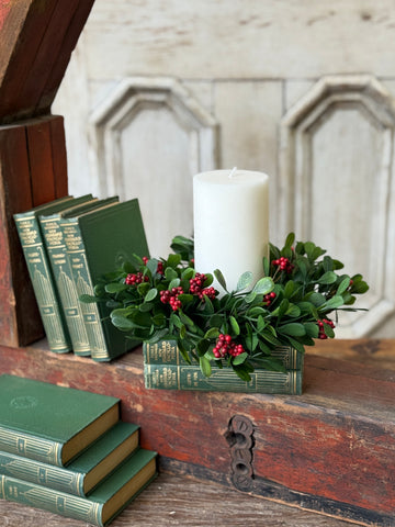 Noelle Greens Candle Ring | 8" | NOT CURRENTLY IN STOCK-New For Holiday 2026!