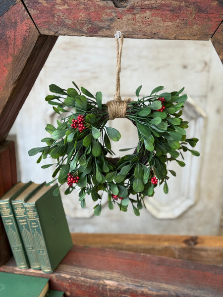 Noelle Greens Hanging Wreath | 8" | NOT CURRENTLY IN STOCK-New For Holiday 2026!