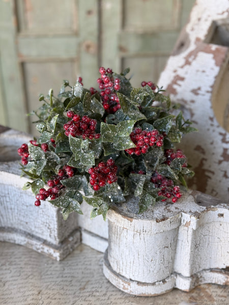 Scarlet Wish Berries Half Sphere | 10" | NOT CURRENTLY IN STOCK-New For Holiday 2026!