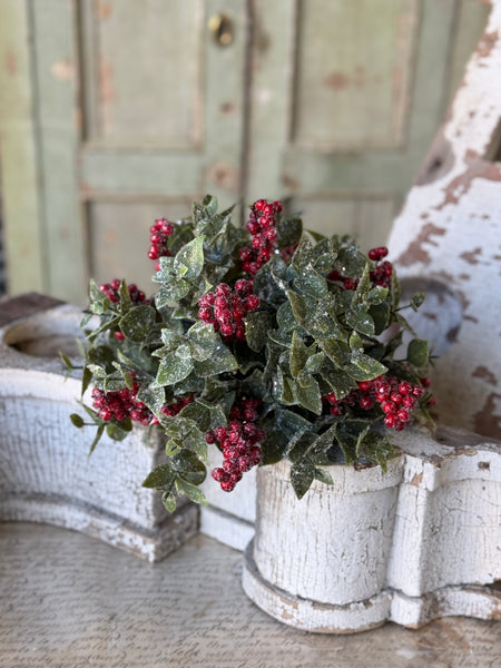 Scarlet Wish Berries Half Sphere | 10" | NOT CURRENTLY IN STOCK-New For Holiday 2026!