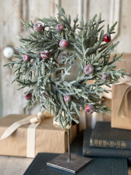 Peppermint Frost Candle Ring | 4" (inner) | NOT CURRENTLY IN STOCK-New For Holiday 2026!