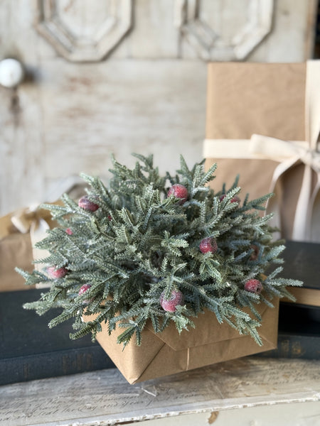 Peppermint Frost Half Sphere | 12" | NOT CURRENTLY IN STOCK-New For Holiday 2026!