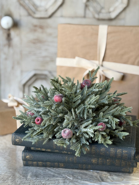 Peppermint Frost Half Sphere | 12" | NOT CURRENTLY IN STOCK-New For Holiday 2026!