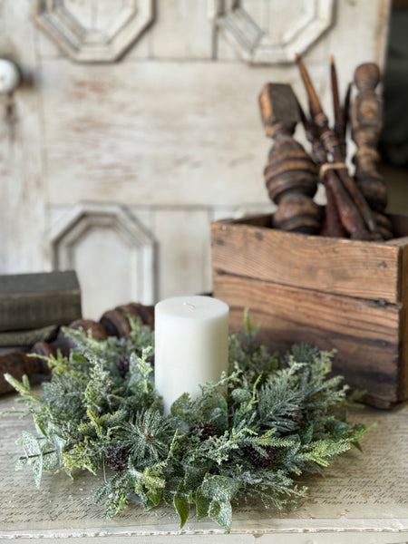 Snowy Cedarcone Bush | 13" | NOT CURRENTLY IN STOCK-New For Holiday 2026!