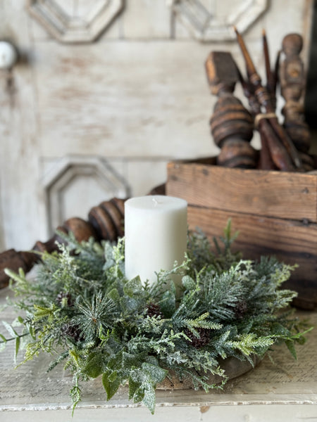 Snowy Cedarcone Bush | 13" | NOT CURRENTLY IN STOCK-New For Holiday 2026!