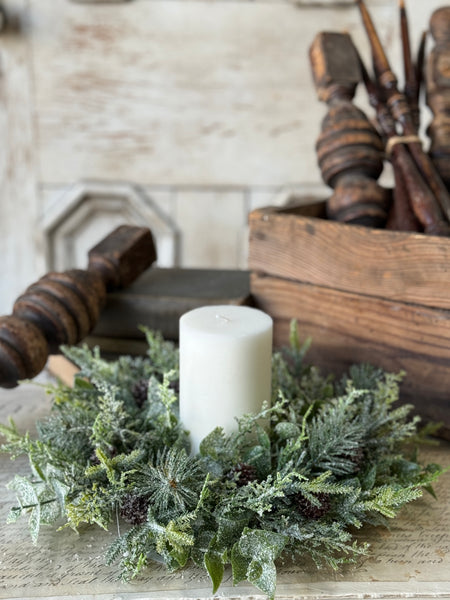 Snowy Cedarcone Bush | 13" | NOT CURRENTLY IN STOCK-New For Holiday 2026!