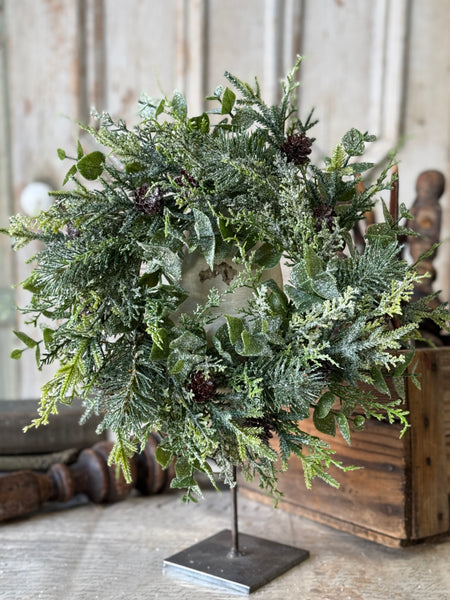 Snowy Cedarcone Bush | 13" | NOT CURRENTLY IN STOCK-New For Holiday 2026!