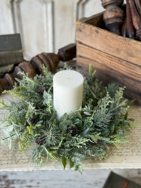 Snowy Cedarcone Bush | 13" | NOT CURRENTLY IN STOCK-New For Holiday 2026!