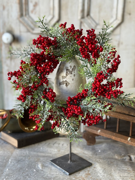 Garnet Grove Cedar Candle Ring | 12” | NOT CURRENTLY IN STOCK-New For Holiday 2026!