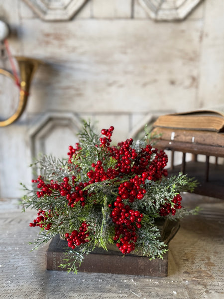 Garnet Grove Cedar Half Sphere | 10" | NOT CURRENTLY IN STOCK-New For Holiday 2026!